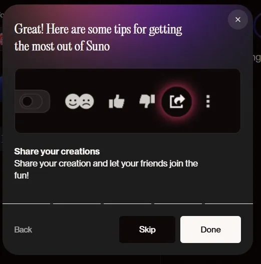 sunoアカウント登録_完了