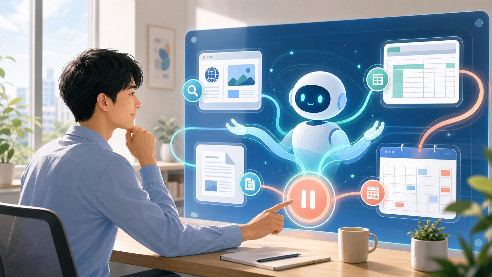 AIエージェントへ作業を依頼し進行状況と承認ポイントを確認する初心者