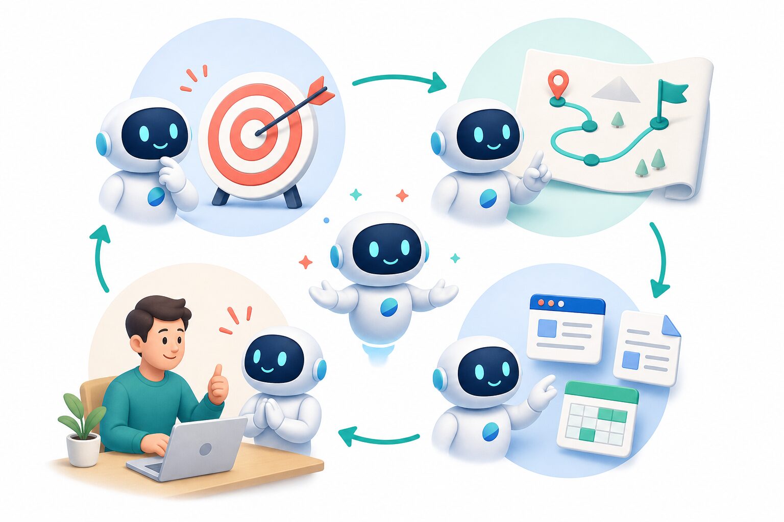 目標の理解、計画、ツール実行、人による確認を循環するAIエージェントの仕組み